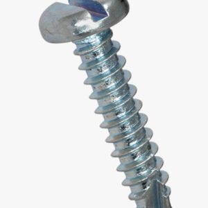 Vijci za rezanje navoja s ravnom glavom s prorezom i navojem tipa 1 Čelik - kaljen - pocinčan plavo