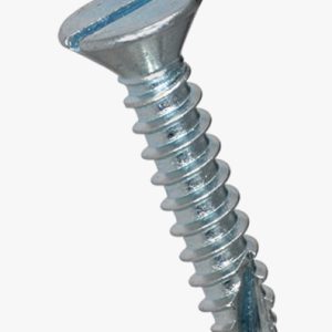 Vijci za rezanje s ravnim navojem i upuštenom glavom s prorezima s navojem za samorezni vijak tip 1 Čelik - kaljen - pocinčan plavo