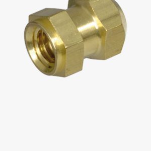 Navojni umetci za umetanje oblika R šesterokutni s rubom, s navojnim slijepim otvorom, za termoplaste i duroplaste Mjed - obična