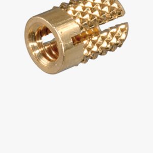 BancLok® R 841 - Utisnuti navojni umetci s ekspanzijskim sidrenjem bez glave, s križnim naborima, za duroplaste Mjed - obična