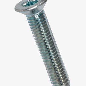 Heksalobularni (6 režnja) utičnica s ravnim navojem s upuštenom glavom ~tip M, metrički navoj Čelik - kaljen - plavo pocinčan, dodano mazivo