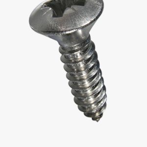 Pozi ovalni samorezni vijci s upuštenom glavom oblika Z, s konusnim krajem tipa C Nehrđajući čelik - A4