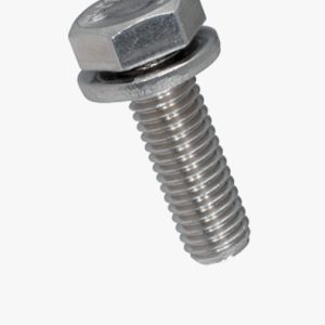 Montirani vijci sa šesterokutnom glavom i pričvršćenom ravnom podloškom DIN 6902 A Nehrđajući čelik - A2