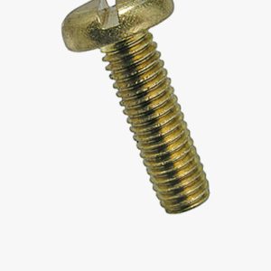 Strojni vijci s poluproreznom glavom Mjed - obični