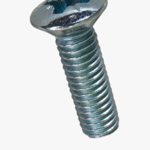 Pozi ovalni strojni vijci s upuštenom glavom oblik Z Čelik - 4.8 - plavi pocinčani