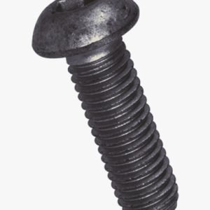 Vijci sa šesterokutnom glavom i gumbastom glavom s djelomičnim / punim navojem Čelik - 010.9 - crni