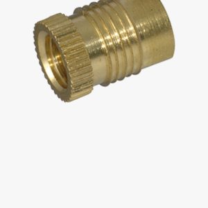 Utiskivani navojni umeci bez glave, s ravnom nazubljenom glavom, za termoplaste Mjed - obična