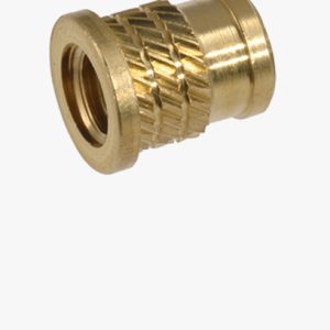 Utisni umeci s navojem s malom glavom, za termoplaste i duroplaste - s prirubnicom Mjed - obična