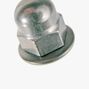 Šesterostrane kupolaste matice s pričvrsnom konusnom opružnom podloškom od nehrđajućeg čelika - A2