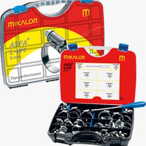 MIKALOR ASFA-L - Asortiman obujmica za srednje tlakove, s odvijačem Nehrđajući čelik - A2 - W4