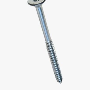 Heksalobularni (6 režnja) utičnica s ravnom upuštenom glavom i djelomičnim navojem za ivericu Čelik - kaljen - plavo pocinčan, dodano mazivo