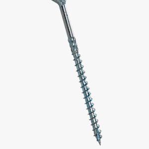 Univerzalni heksalobularni (6 režnja) vijci za drvo s ravnom upuštenom glavom i upuštenom glavom s djelomičnim navojem, rezna rebra ispod glave, tarni navoj, rezno glodalo Čelik - kaljen - plavo pocinčan, dodano mazivo