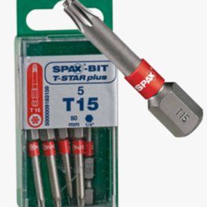 SPAX® - Bitovi odvijača 1/4 za šesterokutne (6 režnja) utičnice SPAX® T-STAR plus, dugi tip Čelik - toplinski obrađen