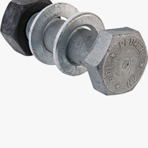 PEINER - Setovi teških strukturnih šesterokutnih vijaka HV s vijkom sa šesterokutnom glavom, maticom i podloškama, predmontirani Čelik - 10.9 - vruće pocinčano