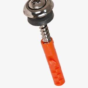 Heksalobularni (6 Lob) vijci za ugradnju ovalne upuštene glave s utorom, sastavljeni sa završnom podloškom i brtvenim prstenom s prethodno montiranim najlonskim čepom Nehrđajući čelik - A2 - običan