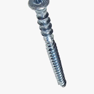 Heksalobularni (6 režnja) utičnica vijci za podešavanje frikcijski navoj i rezna rebra ispod glave Čelik - plavo pocinčano