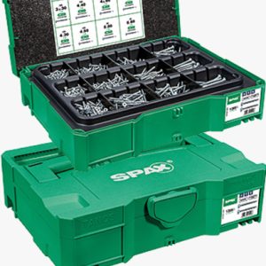 SPAX® T-Loc I - Montažna kutija od heksalobularnih (6 režnja) vijaka za ivericu s ravnom upuštenom glavom T-STAR plus, s punim / djelomičnim navojem s 4CUT vrhom Čelik - kaljen - WIROX® dodano mazivo