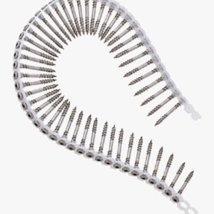 SPAX® - Fasadni vijci s ovalnom upuštenom glavom, složeni u dugu traku sa smanjenom glavom, navojem za pričvršćivanje, glodanim rebrima i šesterokutnim utičnicom T-STAR plus s 4CUT vrhom Nehrđajući čelik - A2