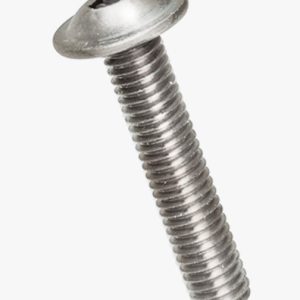 Vijci sa šesterokutnom utičnicom i gumbastom glavom s prstenom, djelomično / punim navojem Nehrđajući čelik - A2