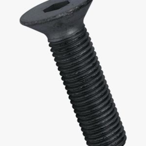 Vijci s ravnom upuštenom glavom i imbus imbus čelik s punim navojem - 010.9 / 10.9 (oznaka na glavi je odlučujuća) - crna - varijacija 2