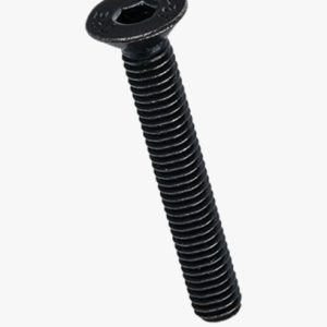 Ravni vijci s upuštenom glavom s imbus inbusom i punim navojem Nehrđajući čelik - A2 - pocrnjeni