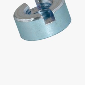 Okrugle matice s prorezima Čelik - plavo pocinčano