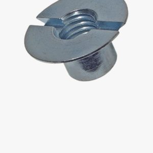 Plosnate upuštene matice s prorezima 110° Čelik - plavo pocinčano