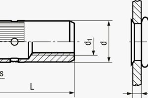 ecosyn® BCT RBM/KS - Slijepe zakivne matice Multigrip nazubljeni dršak, mala upuštena glava, otvoreni kraj Aluminij - običan