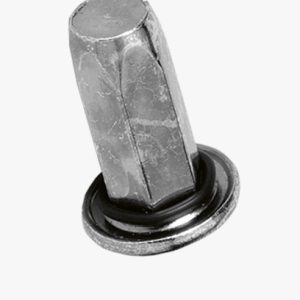 TUBTARA® HX (HXT/FEFG) - Matice za slijepe zakovice, ravna glava s brtvenim prstenom, puni šesterokutni prihvat, zatvoreni kraj Čelik - pocinčan