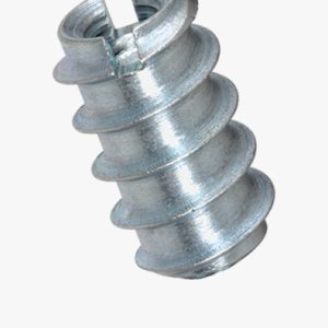 Rampa® A - Samorezni navojni umetci bez glave, s utorom, s udubljenjem za iverje, za meko drvo Čelik - plavo pocinčano