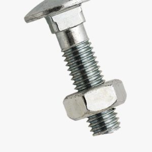 Vijci s okruglom glavom i kvadratnim vratom sa šesterokutnom maticom Čelik - 4,6 / 4,8 (prema izboru proizvođača) - plavo pocinčano