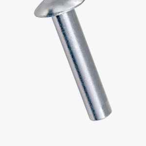 Zakovice s ravnom okruglom glavom Aluminij - običan