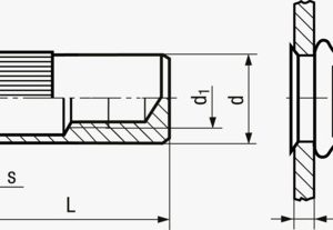 FASTEKS® FILKO RUC/FEKSG - Matice za slijepe zakovice mala upuštena glava, nazubljena drška, zatvoreni kraj Čelik - pocinčan s debelim slojem pasivacije
