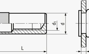 FASTEKS® FILKO RC/ROFG - Matice za slijepe zakovice, ravna glava, nazubljeni dršak, zatvoreni kraj Nehrđajući čelik - A2