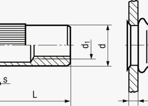 FASTEKS® FILKO RPoly - Matice za slijepe zakovice mala upuštena glava, nazubljena drška, otvoreni kraj Čelik - pocinčan s debelim slojem pasivacije