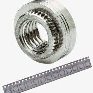 PEM® ReelFast® SMTKF2 - Matice za površinsku montažu s ljepljivom zakrpom, na traci za PC ploče Čelik - pokositreno