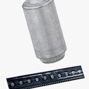 PEM® ReelFast® SMTKFE - odstojnici za površinsku montažu s prolaznom rupom, s ljepljivom zakrpom, na traci za PC ploče Čelik - pokositreno