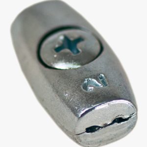 Okov od žičane užadi jajolikog oblika Kovan lijev - plavo pocinčano