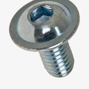 Vijci sa šesterokutnom utičnicom i gumbastom glavom s prstenom, djelomično / punim navojem Čelik - 010.9 - plavo pocinčano
