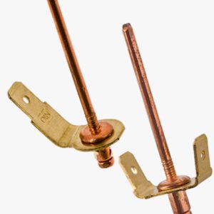 POP® PMC - Terminalna zakovica Bakar s mesinganom pločicom