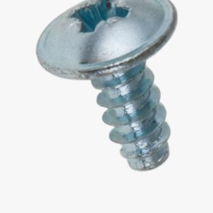 Pozi samorezni vijci s okruglom glavom s prstenom, oblikom Z i ravnim krajem tipa F Čelik - kaljen - pocinčan plavo