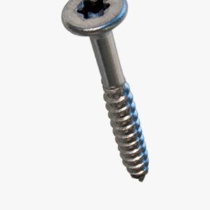 Heksalobularni (6 režnjeva) utičnica s ravnom glavom i upuštenom vijkom s dvostrukim vratom, s djelomičnim navojem Nehrđajući čelik - A2