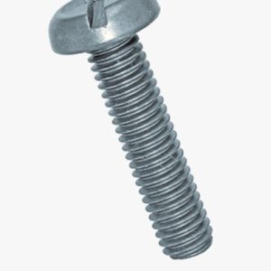 Strojni vijci s poluproreznom glavom Čelik - 4,8 - plavi pocinčani