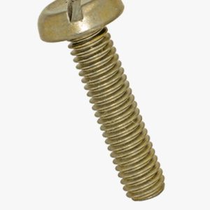 Strojni vijci s urezanom glavom Čelik - 4,8 - žuto pocinčano