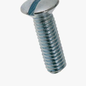 Strojni vijci ovalne upuštene glave s prorezima Čelik - 4,8 - plavi pocinčani