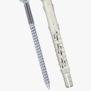 Tecfi VS11 - Univerzalni najlonski okvirni čepovi s ravnim vijkom s upuštenom glavom, najlonskim heksalobularnim (6 režnja)