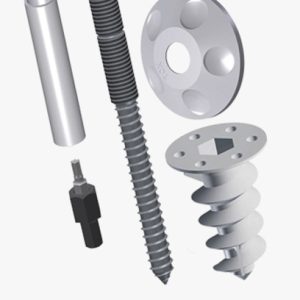 TOX Thermo Vario - Set nosača odvodne cijevi s visećim vijcima, Thermo Plus 85, Flexi kapama, zaštitnim navlakama i alatom za postavljanje Lijevanje cinka pod pritiskom