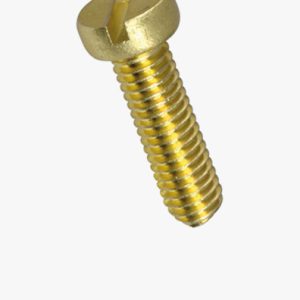 Strojni vijci s sirnom glavom s prorezima Mjed - obični