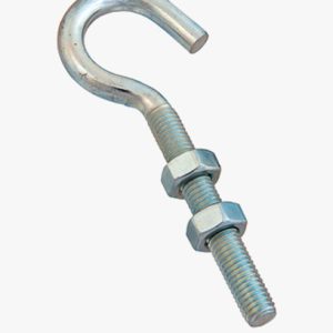 Kuke za uže za rublje s metričkim navojem i dvije šesterokutne matice Čelik - plavo pocinčano