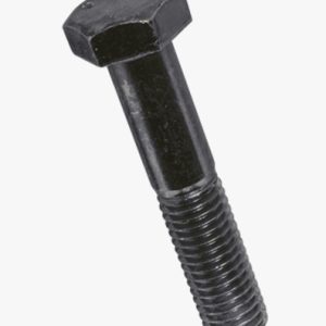 Vijci s šesterokutnom glavom s djelomičnim navojem Čelik - 8,8 - crni